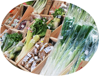 スーパーの野菜売り場